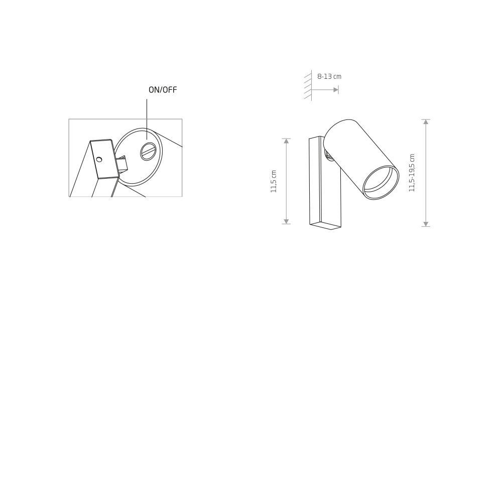 MONO wall lamp I SOLID BRASS - Слика 2