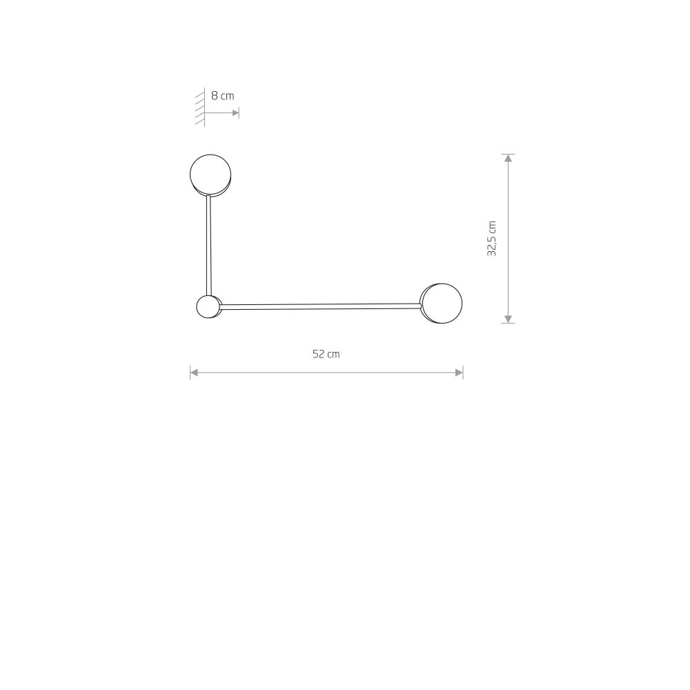 ORBIT WHITE II wall lamp A - Слика 3