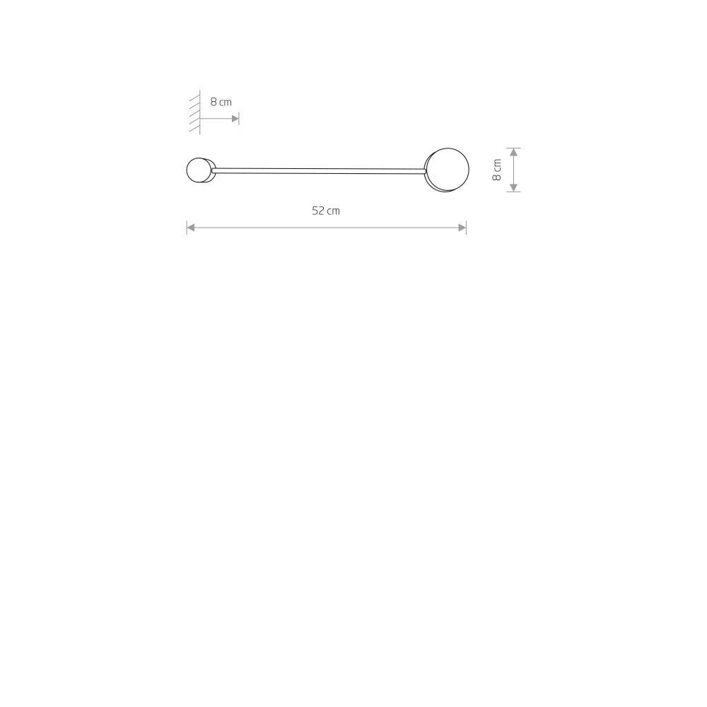 ORBIT WHITE I wall lamp M - Слика 3