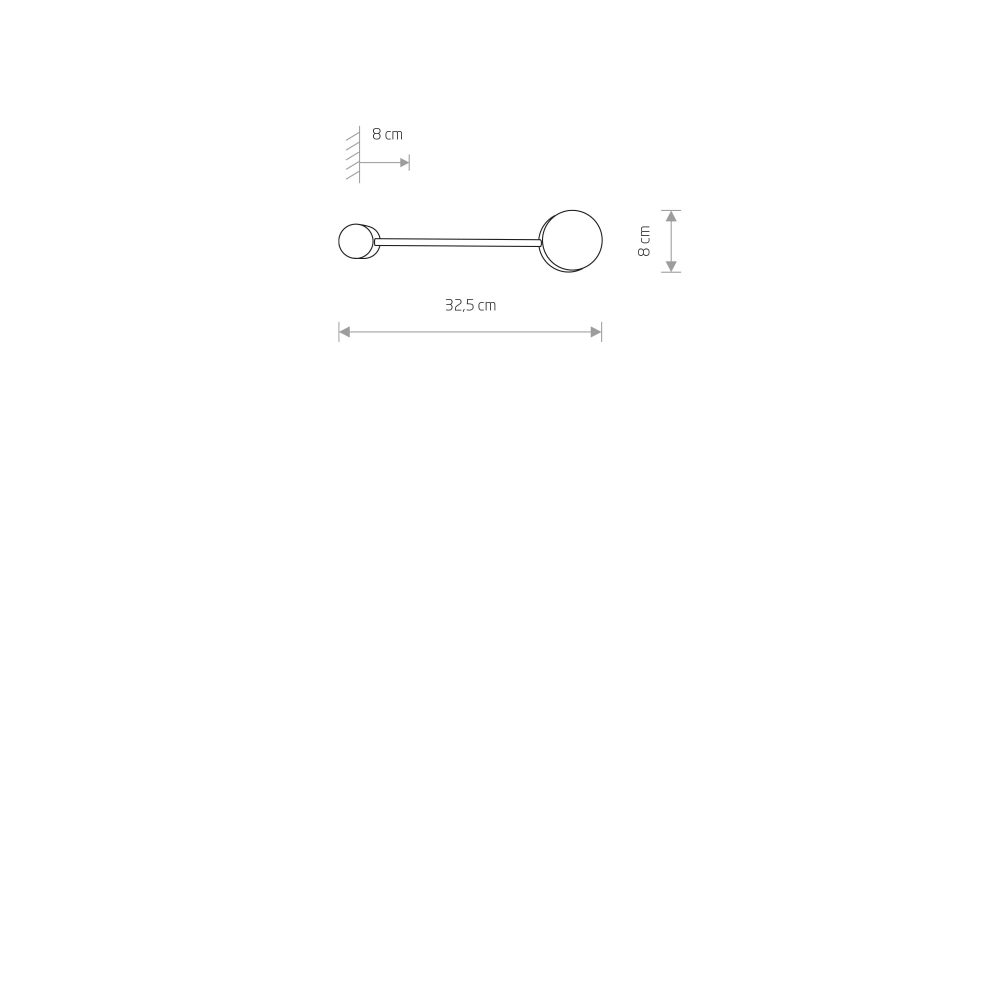 ORBIT BLACK I wall lamp S - Слика 3