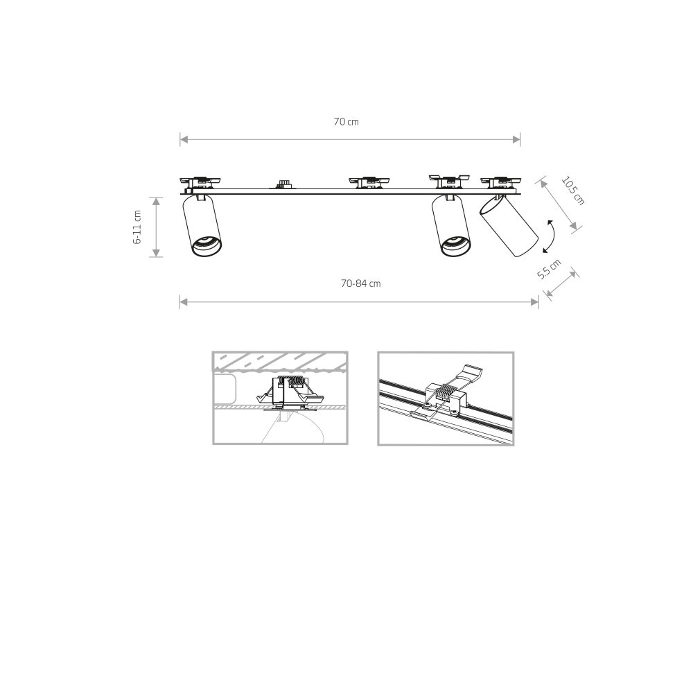 Spot lampe MONO SURFACE III WHITE - Слика 2