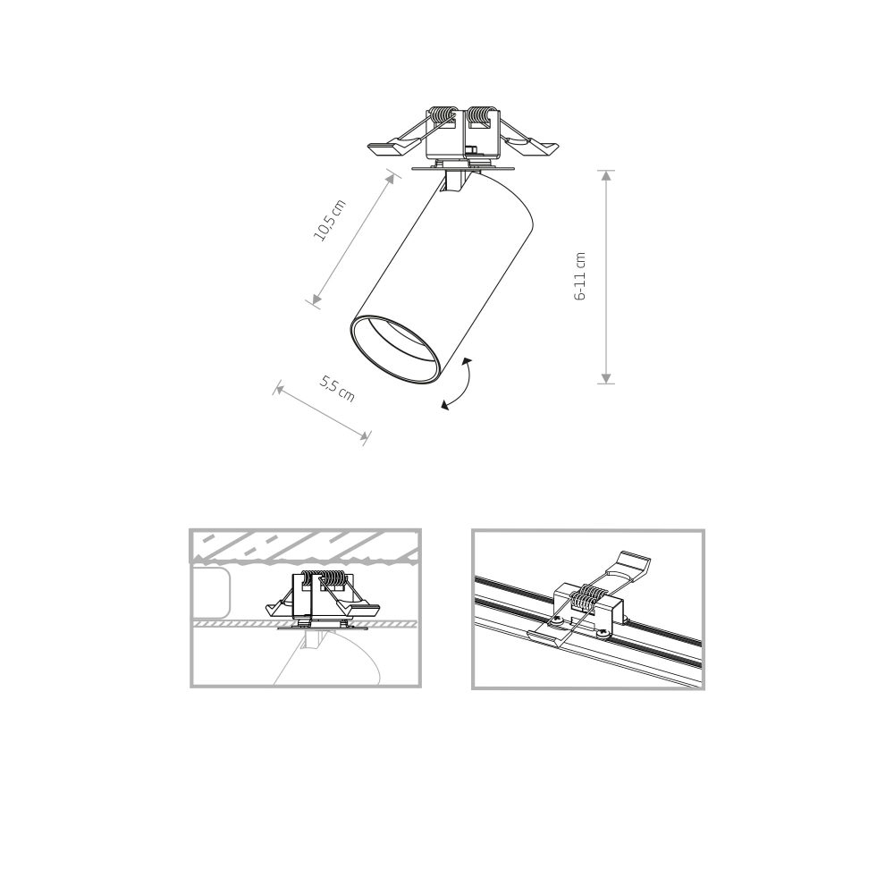 Spot lampa MONO SURFACE I BLACK - Слика 2