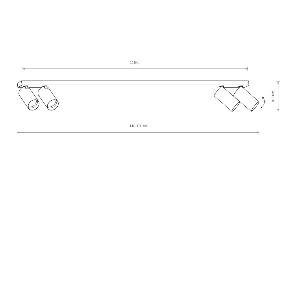Spot lampe MONO IV BLACK - Слика 2
