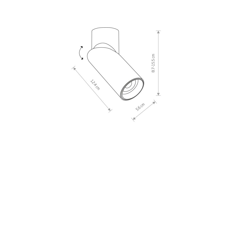 Spot lampa INDIA WH CG - Слика 7