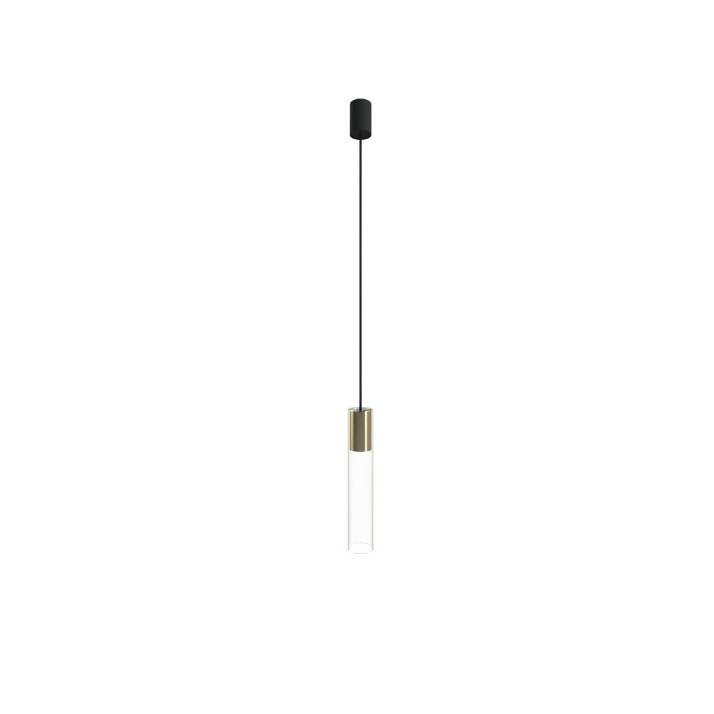 CYLINDER SOLID BRASS L pendant