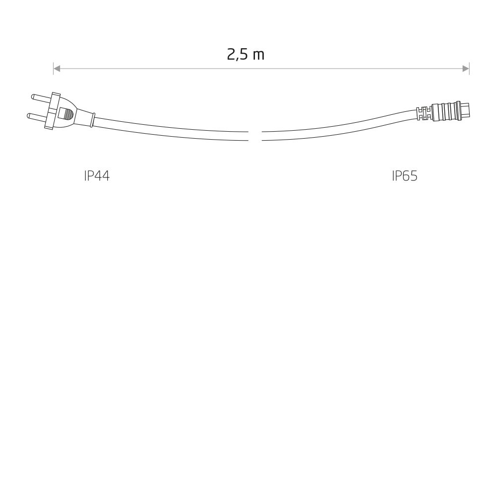 POWER CORD FOR FESTOON LIGHTS - Слика 2
