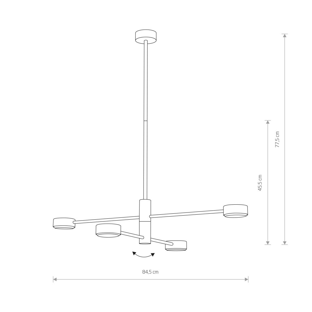 Plafonjera ORBIT BLACK IV - Слика 5