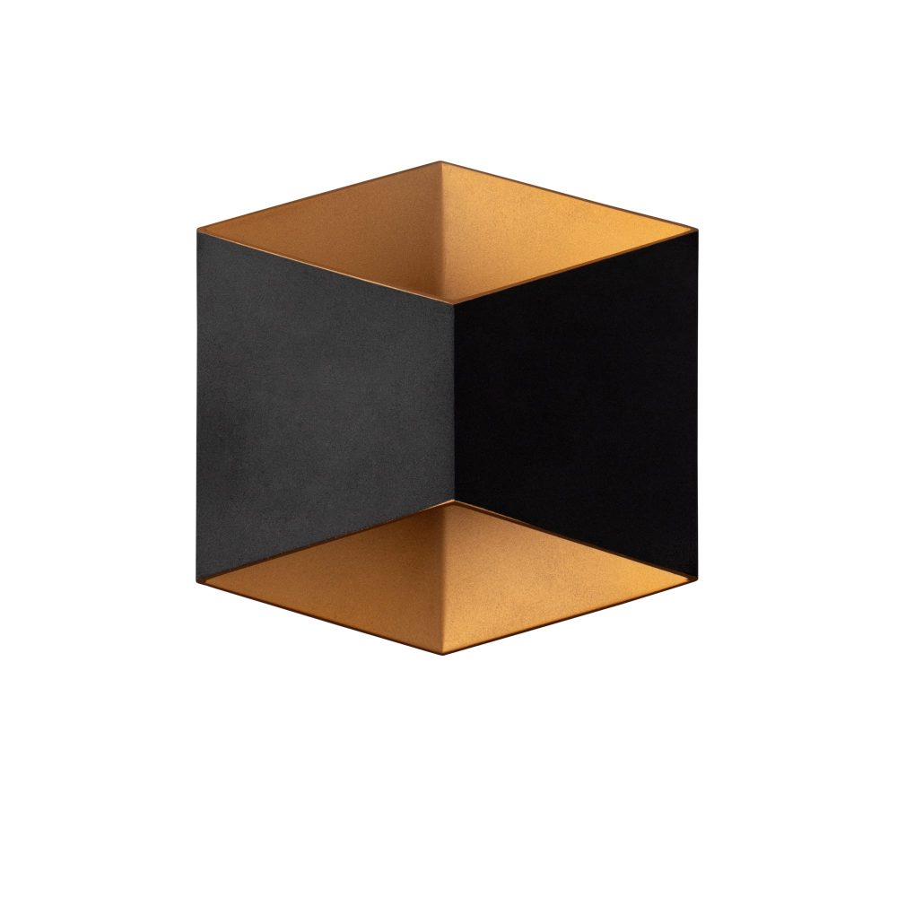 Zidna lampa TRIANGLES LED BLACK-GOLD