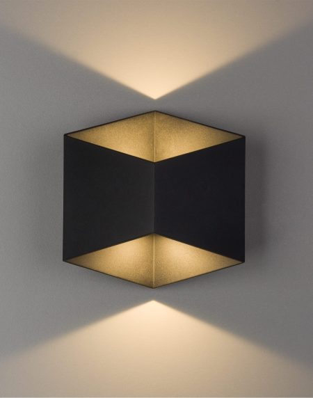 Zidna lampa TRIANGLES LED BLACK