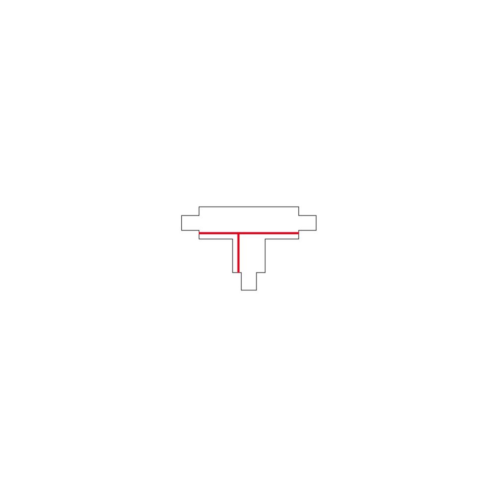 CTLS RECESSED POWER T CONNECTOR RIGHT 1 (T-R1) BLACK - Слика 3