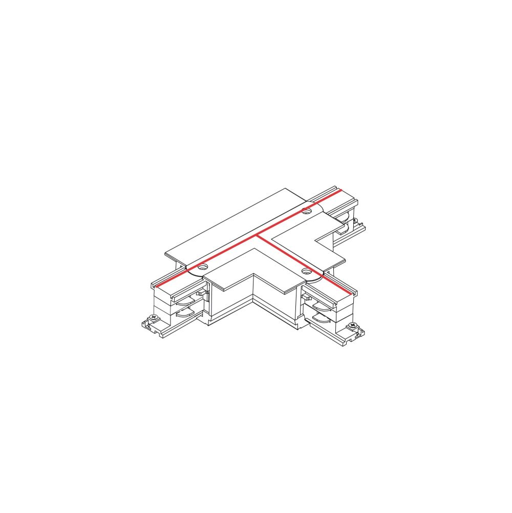 CTLS RECESSED POWER T CONNECTOR LEFT 1 (T-L1) WHITE - Слика 2