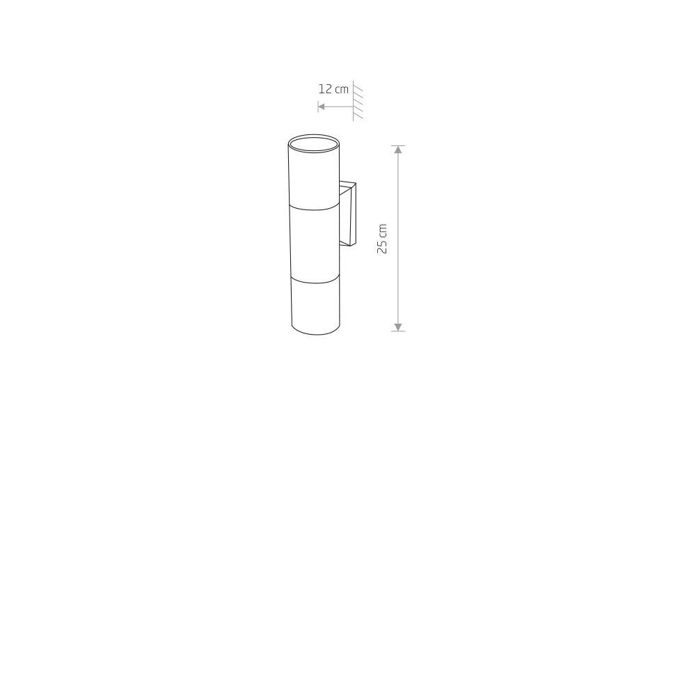 Zidna lampa EXE BLACK II wall lamp - Слика 2