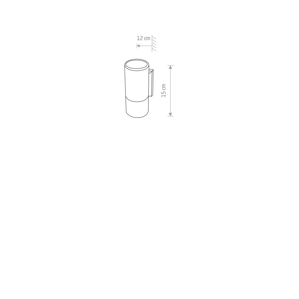 Zidna spot lampa EXE BLACK I wall lamp - Слика 2