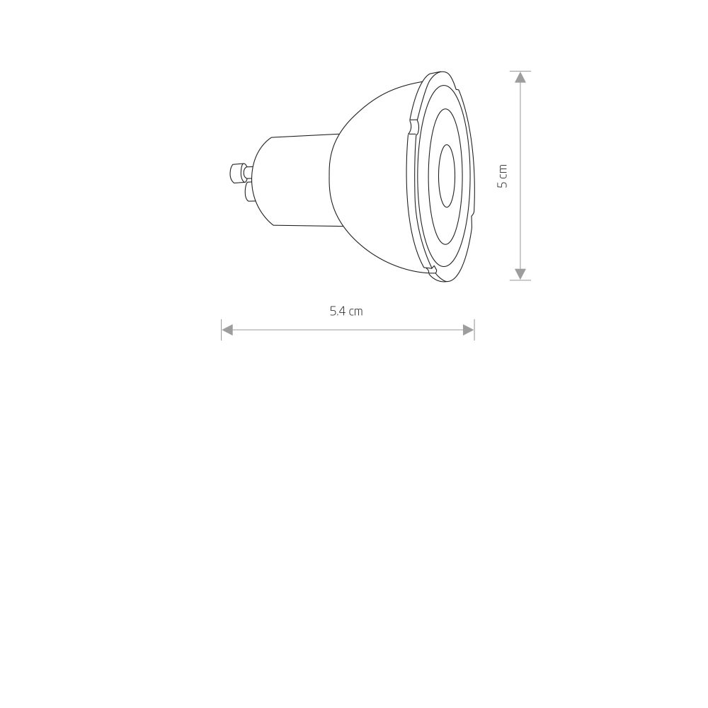 REFLECTOR LED GU10 R50 7W 4000K BLACK - Слика 3