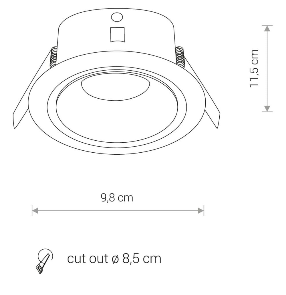 Spot lampa FOXTROT WHITE - Слика 13