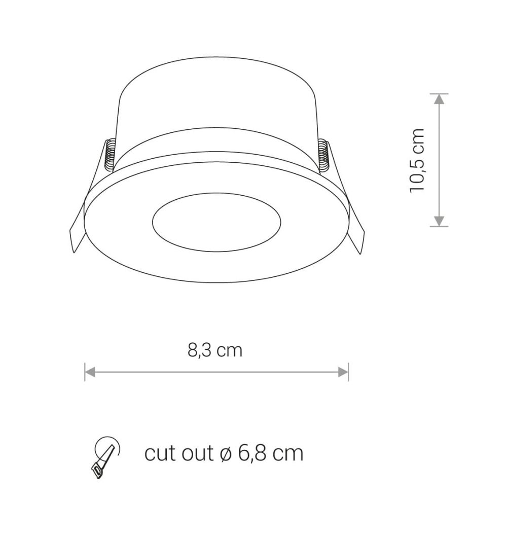 Spot lampa GOLF BLACK - Слика 6