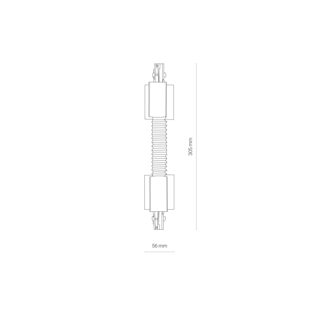 CTLS RECESSED POWER FLEX CONNECTOR WHITE - Слика 4