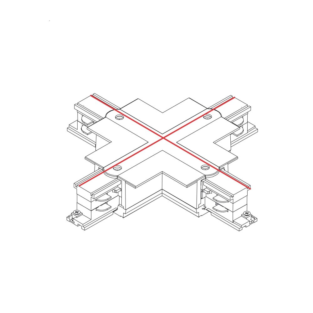 CTLS RECESSED POWER X CONNECTOR WHITE - Слика 2