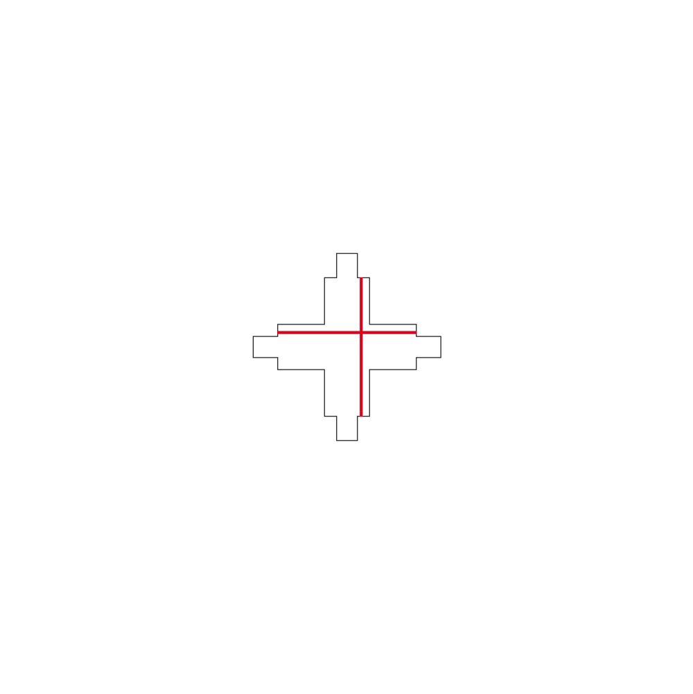 CTLS RECESSED POWER X CONNECTOR WHITE - Слика 3