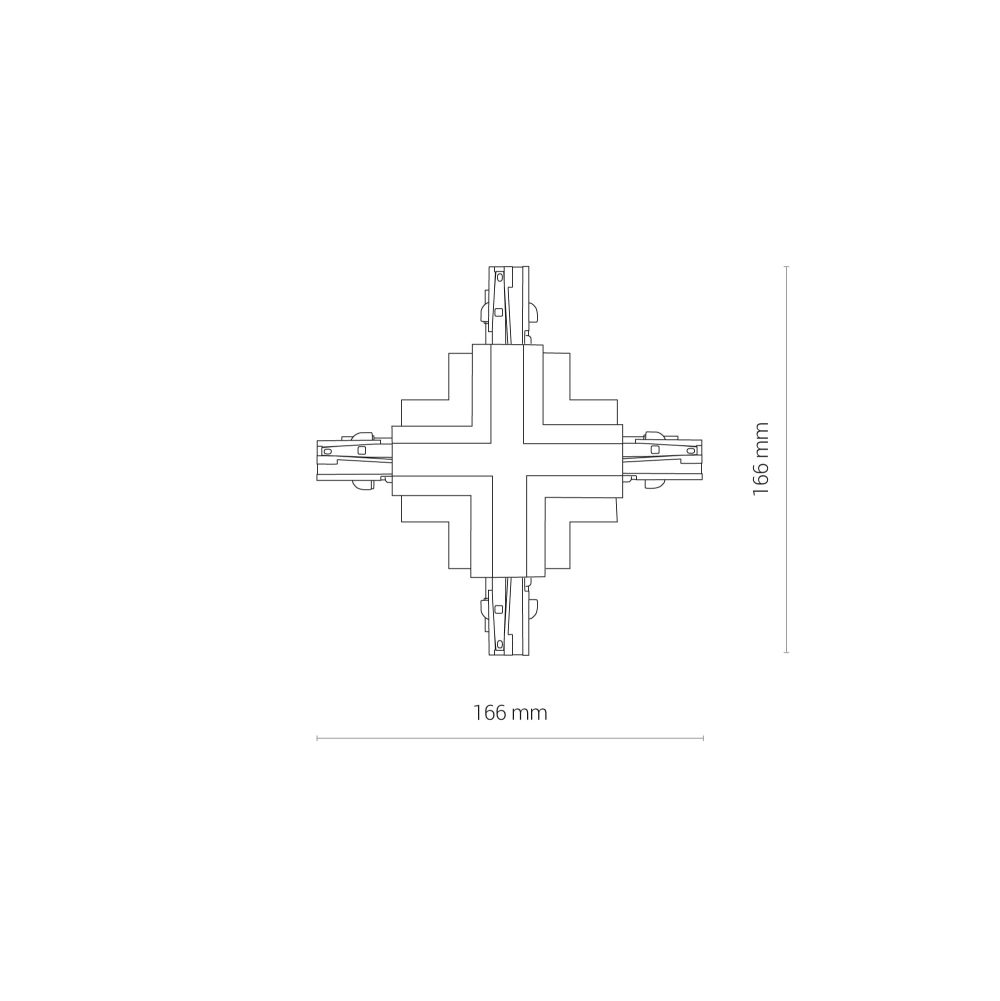 CTLS RECESSED POWER X CONNECTOR WHITE - Слика 4