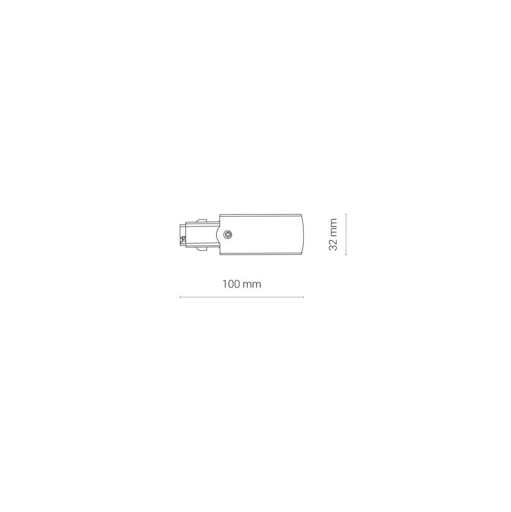 CTLS POWER END CAP, RIGHT BLACK ( PE-R) - Слика 4