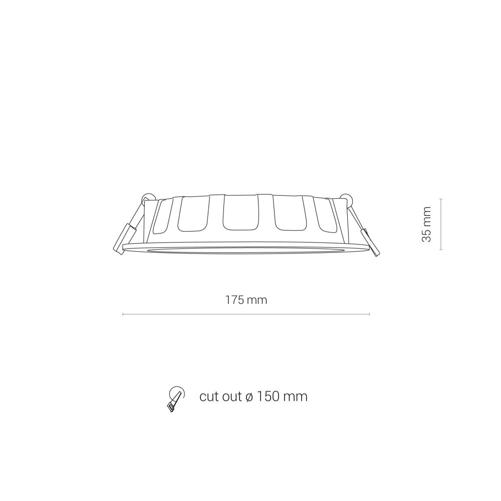 CL KOS LED 16W, 3000K WHITE - Слика 5