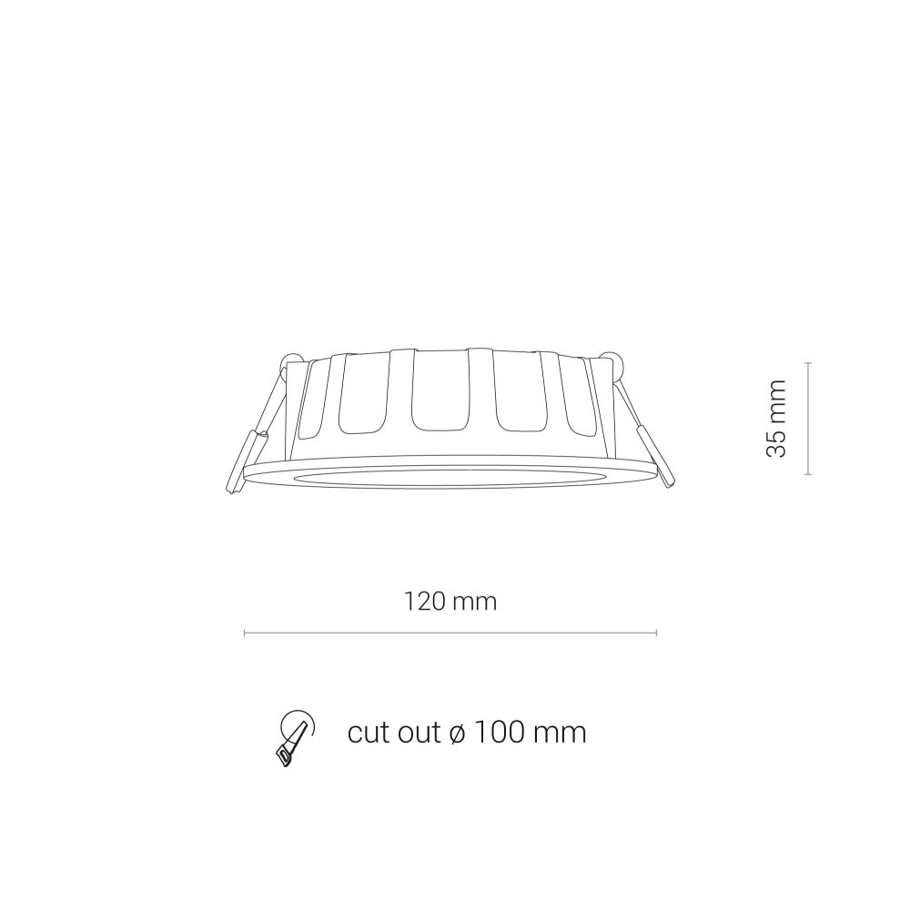 CL KOS LED 8W, 3000K WHITE - Слика 5