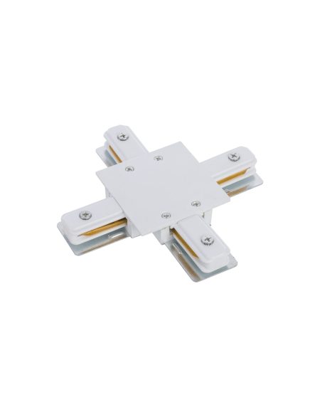 PROFILE RECESSED X-CONNECTOR WHITE