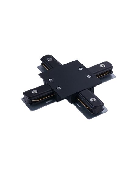 PROFILE RECESSED X-CONNECTOR BLACK