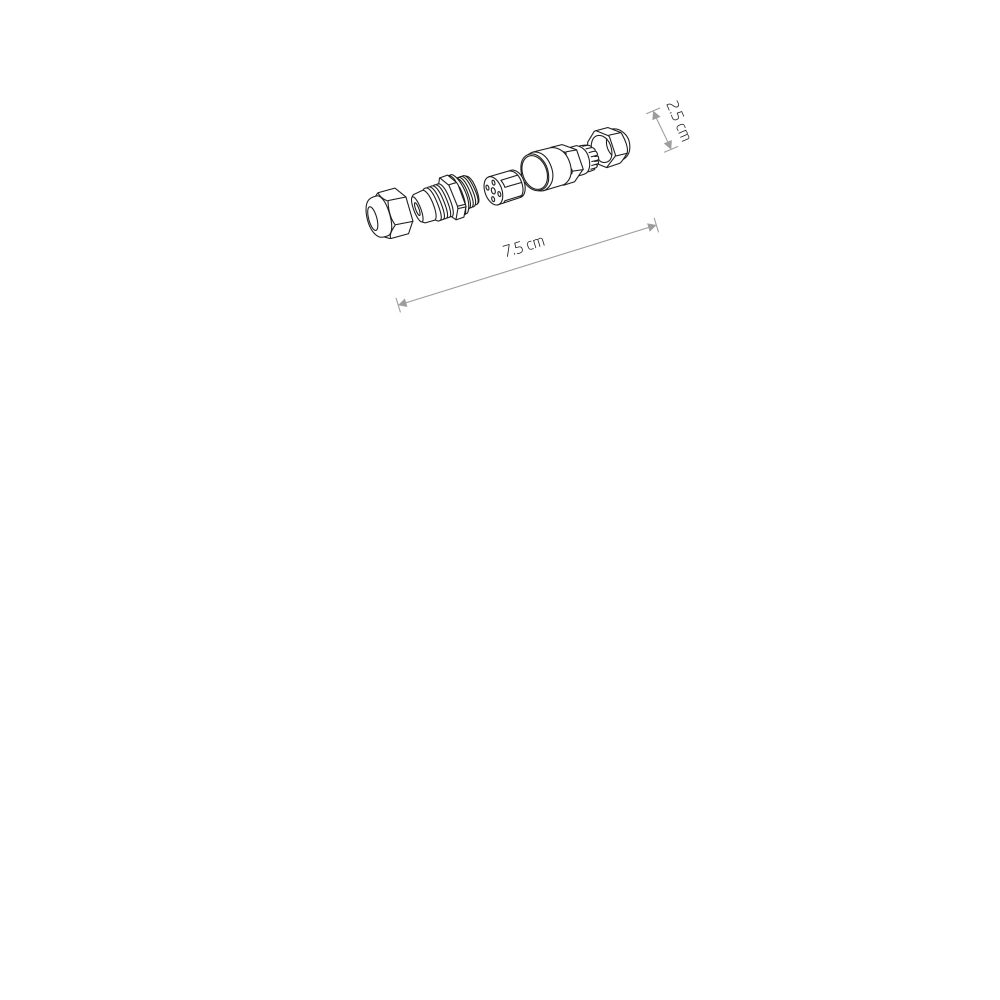 IP68 WATERPROOF CONNECTOR - Слика 2