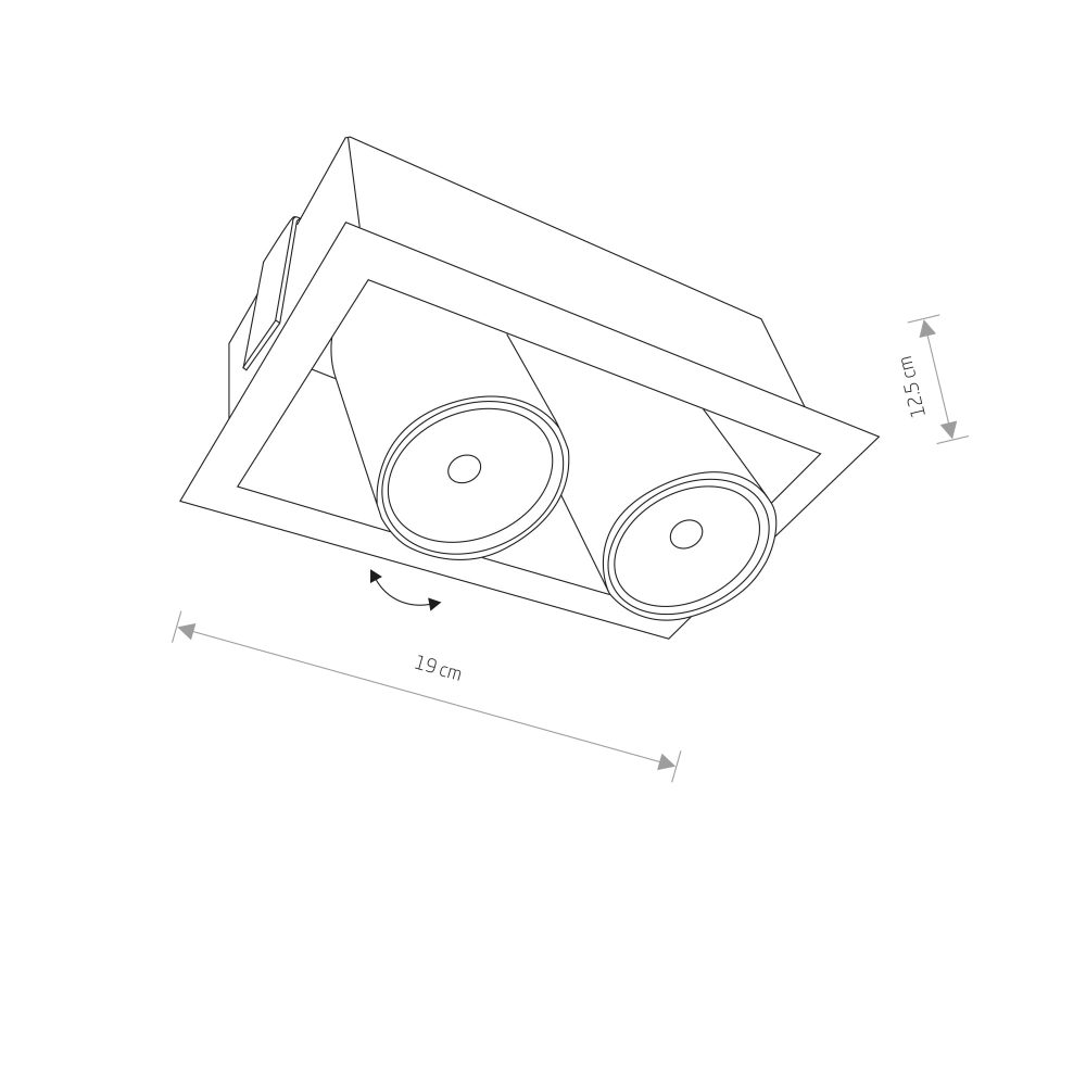 Spot lampe EYE MOD WHITE II - Слика 2