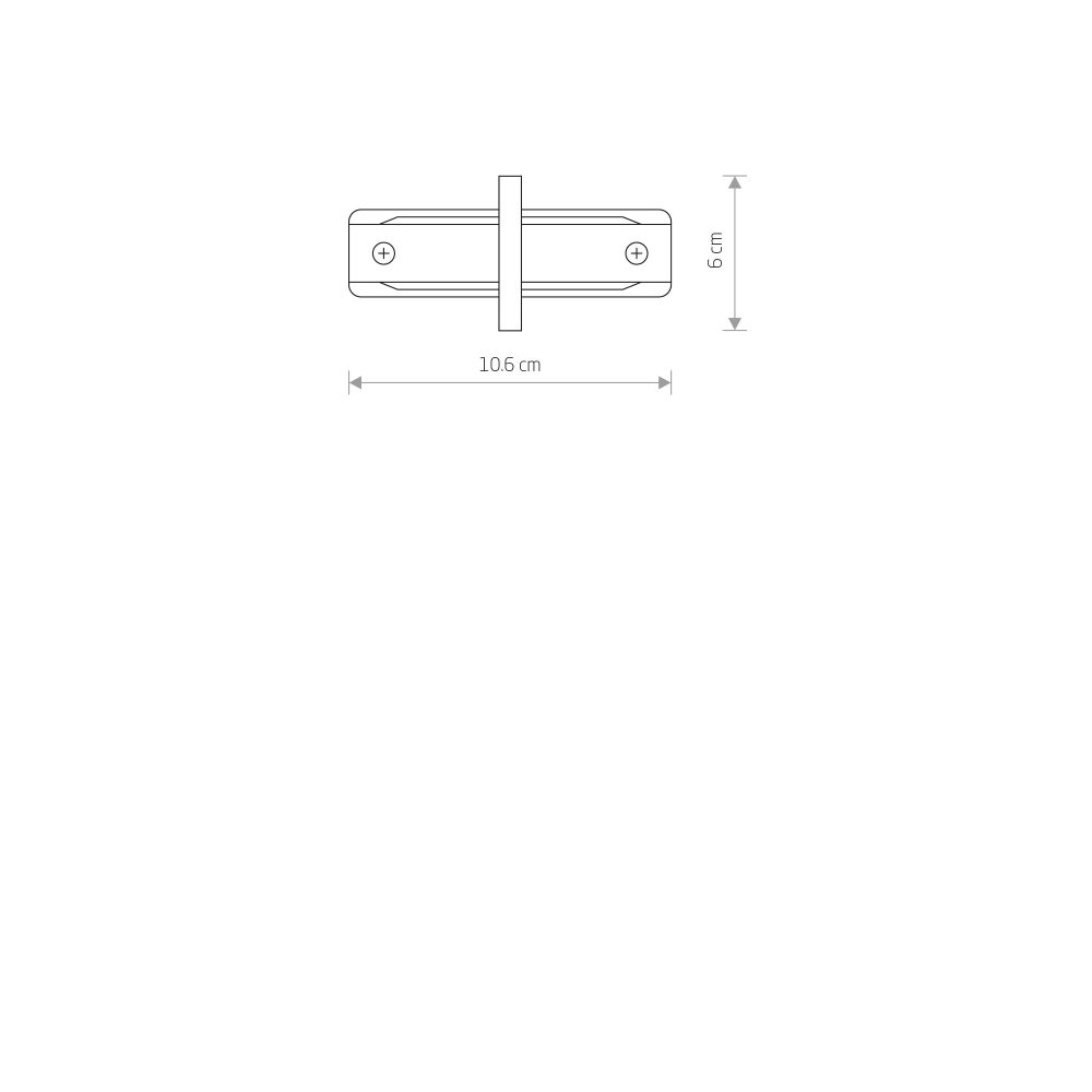 PROFILE RECESSED STRAIGHT CONNECTOR BL - Слика 2