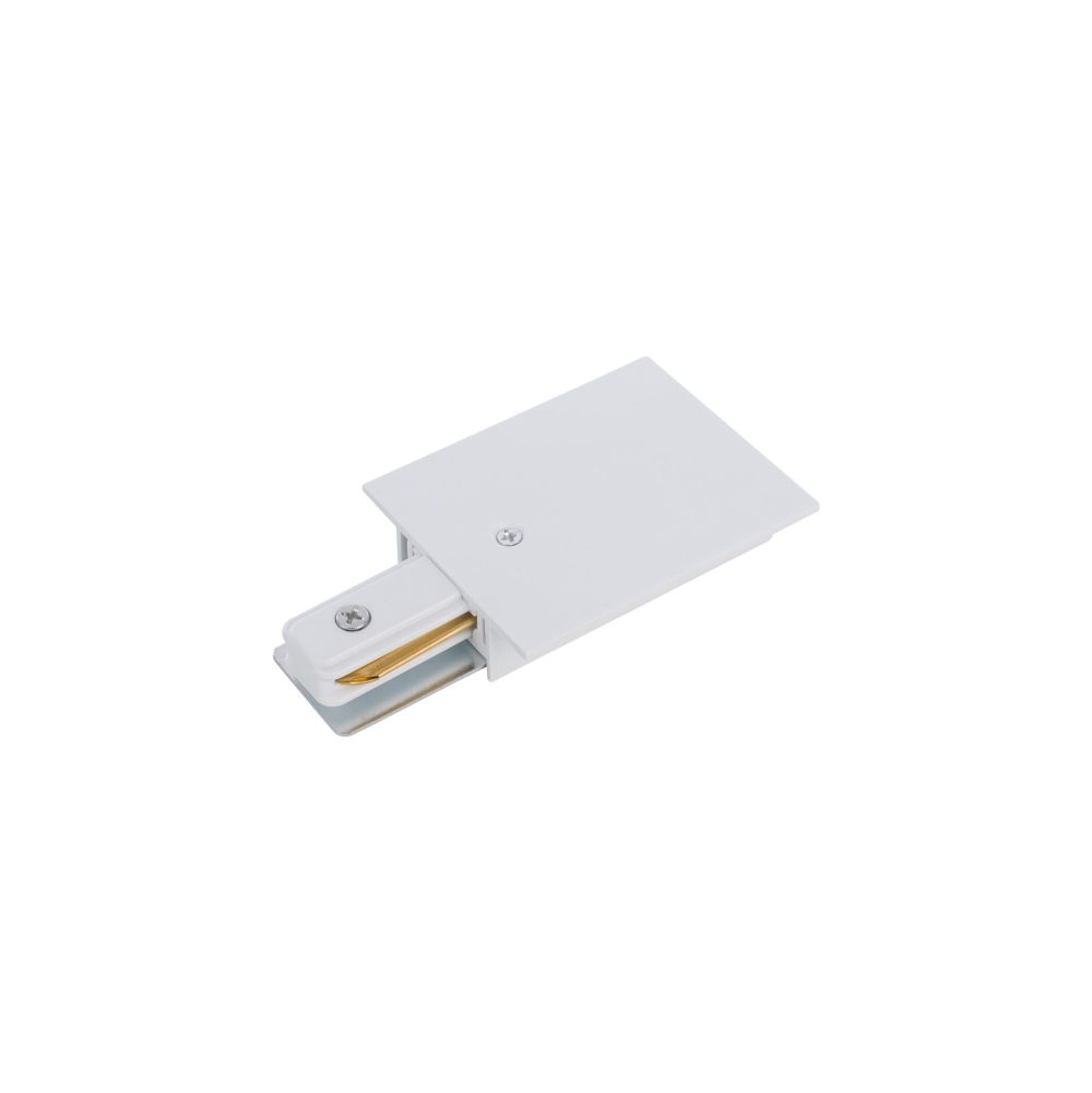 PROFILE RECESSED POWER END CAP WHITE