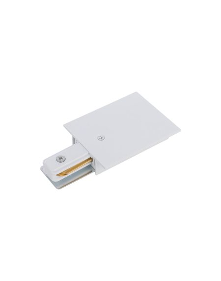 PROFILE RECESSED POWER END CAP WHITE