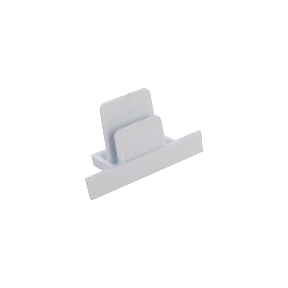 PROFILE RECESSED DEAD END CAP WHITE