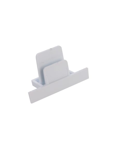 PROFILE RECESSED DEAD END CAP WHITE
