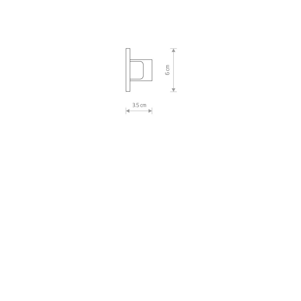PROFILE RECESSED DEAD END CAP BLACK - Слика 2