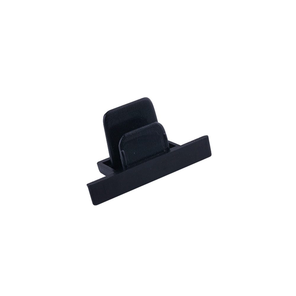 PROFILE RECESSED DEAD END CAP BLACK