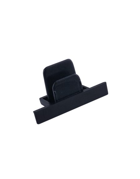 PROFILE RECESSED DEAD END CAP BLACK
