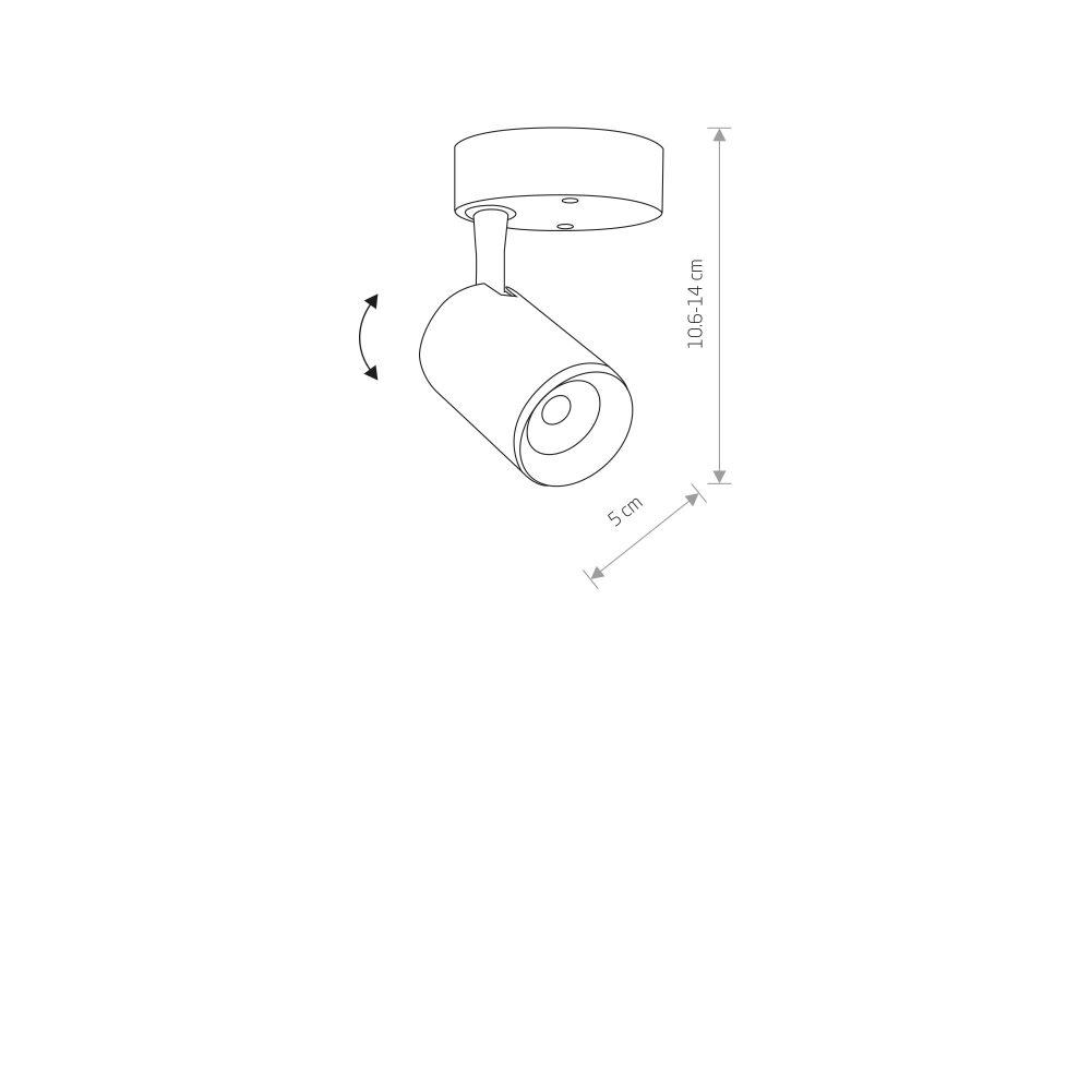 Spot lampa IRIS LED WHITE 7W - Слика 2