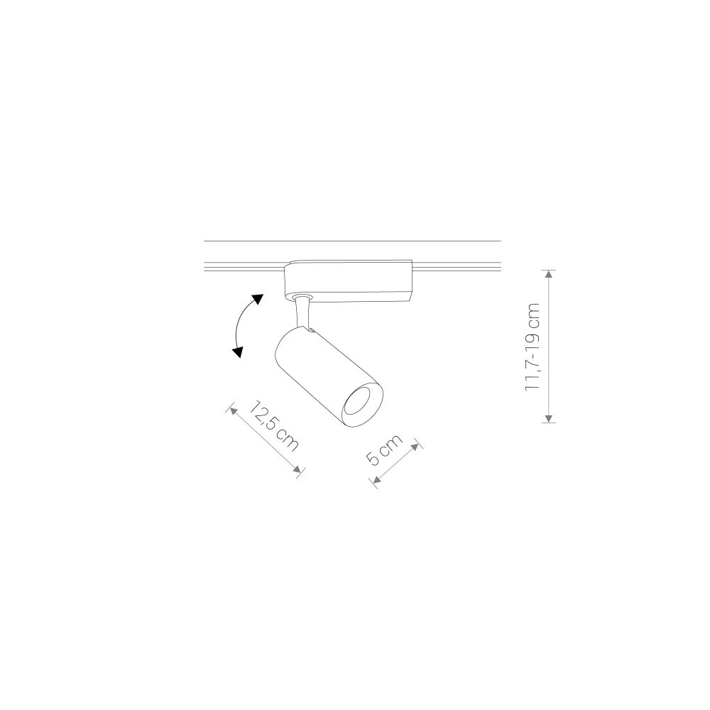 PROFILE IRIS LED BLACK 12W, 4000K - Слика 2
