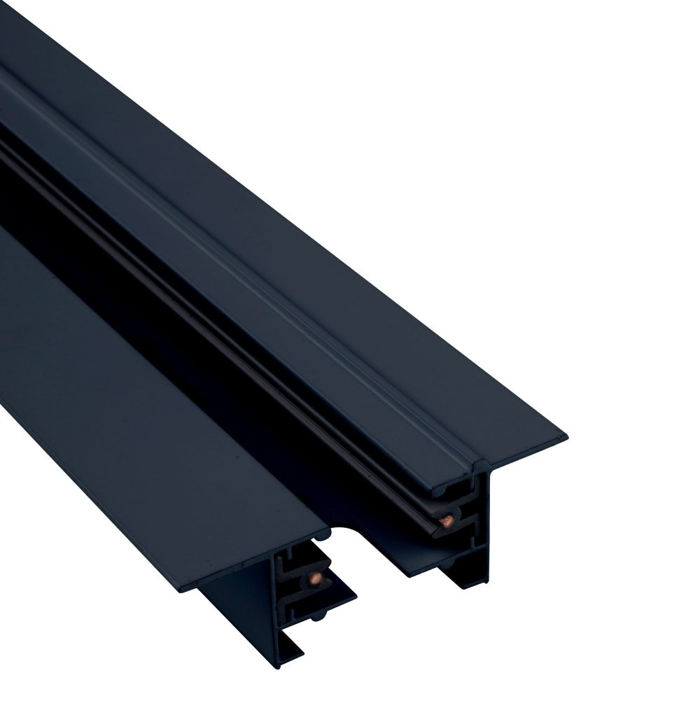 PROFILE RECESSED TRACK BLACK 1 METER