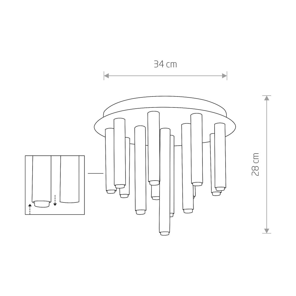 STALACTITE SOLID BRASS XIII - Слика 2