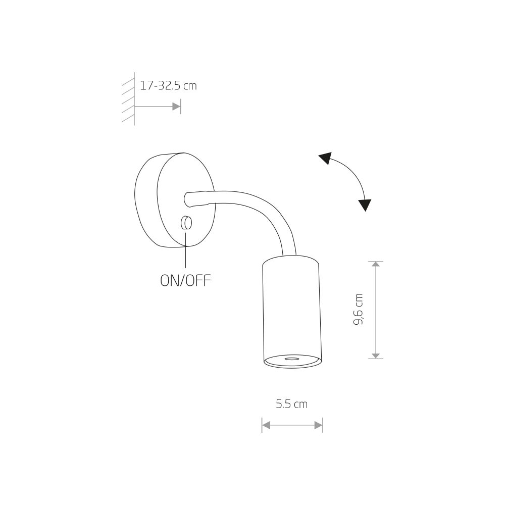 Spot lampa EYE FLEX BRASS S - Слика 2