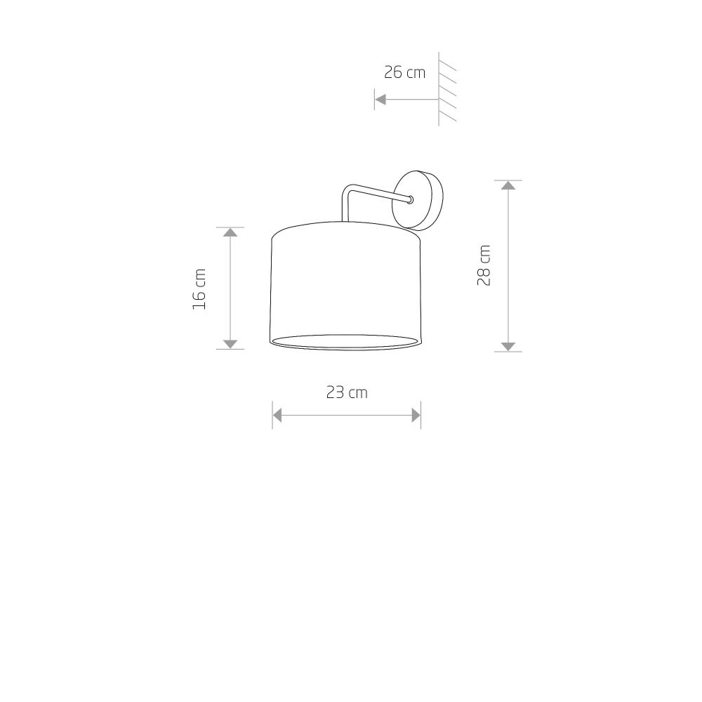 ALICE GOLD I wall lamp B - Слика 2