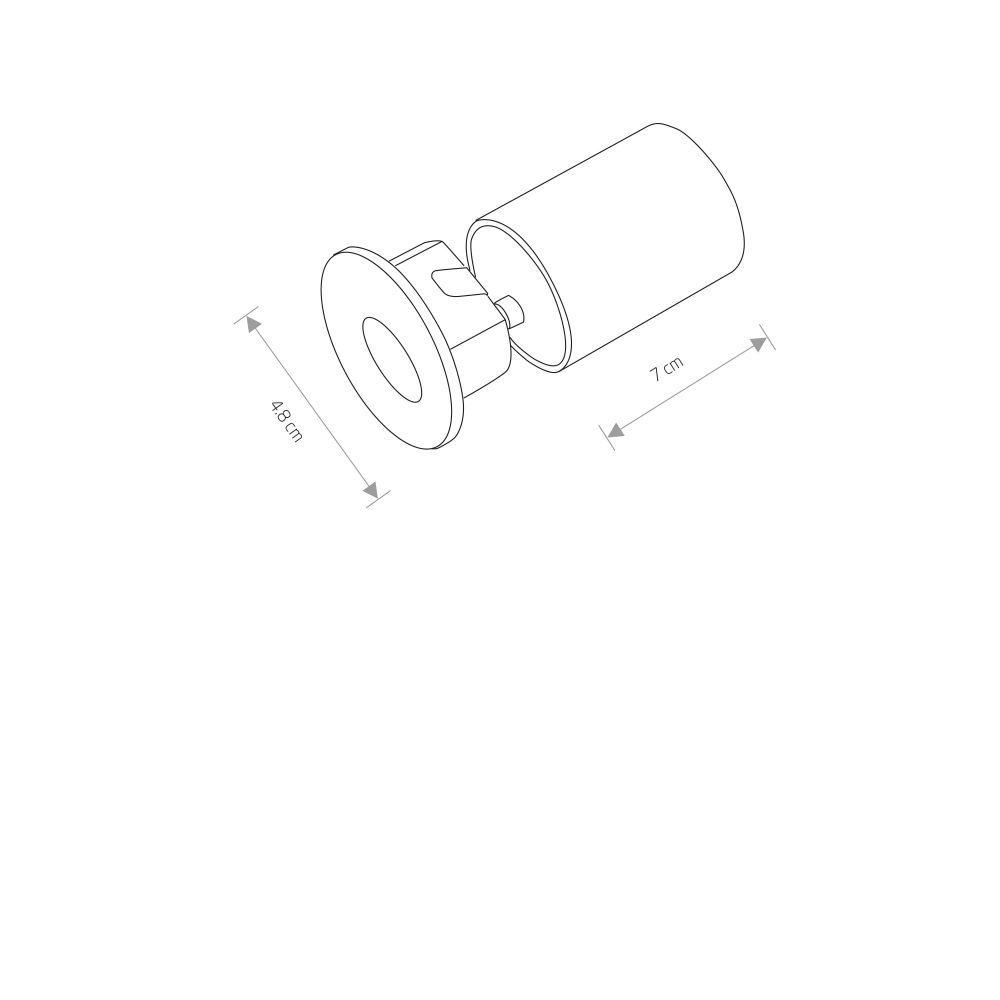 Spot lampa OIA LED BLACK - Слика 2