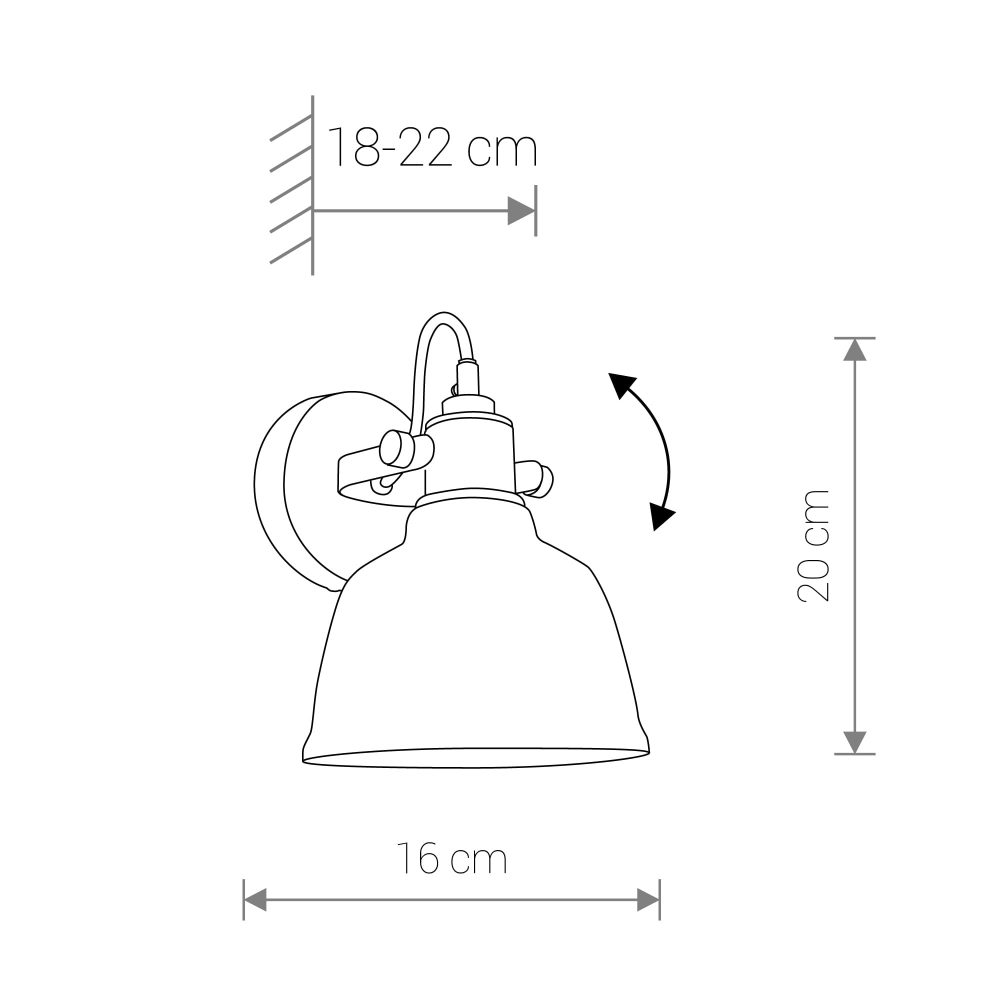 AMALFI GOLD I wall lamp - Слика 2