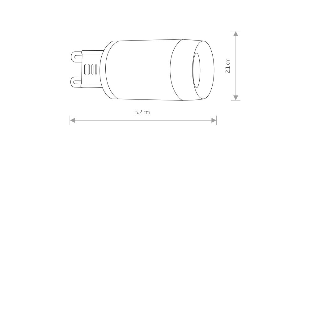 BULB G9 LED LENS 3W 3000K - Слика 2