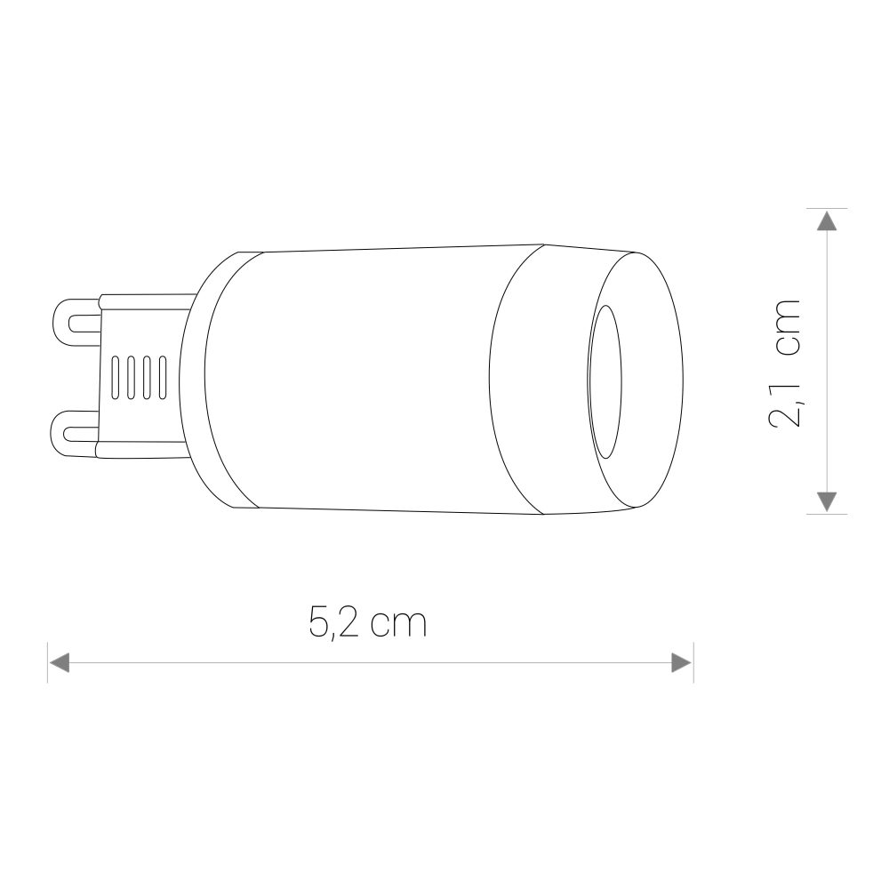BULB G9 LED LENS 3W 3000K - Слика 3