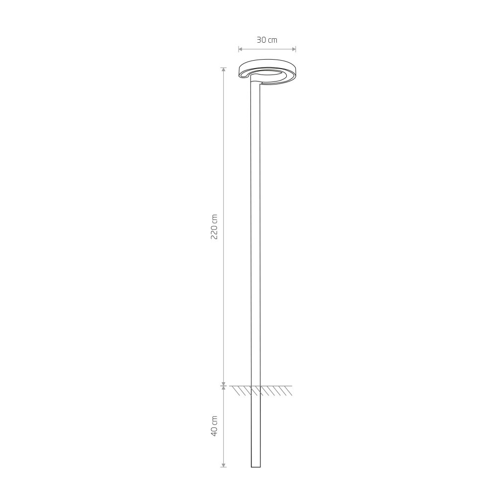 Stubna lampa POLE LED I floor lamp - Слика 2